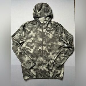 Adidas Hooded Full-Zip Windbreaker Jacket Medium